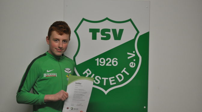 Der TSV gratuliert Elias Haberland