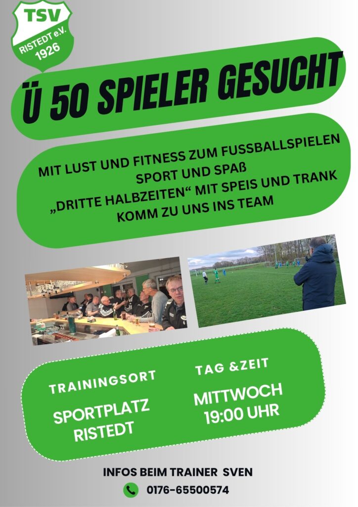Ü 50 Fußballer gesucht